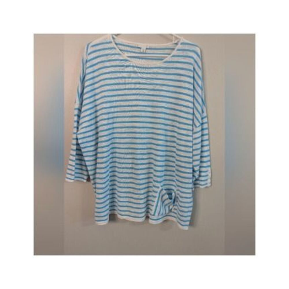 J. Jill Linen Lightweight Summer Blouse Beach Vacation  2X